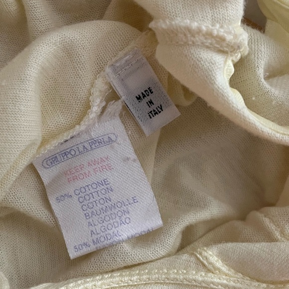 Vintage Gruppo La Perla Nightgown Butter Yellow Womens Medium Dress Floral - Picture 3 of 5
